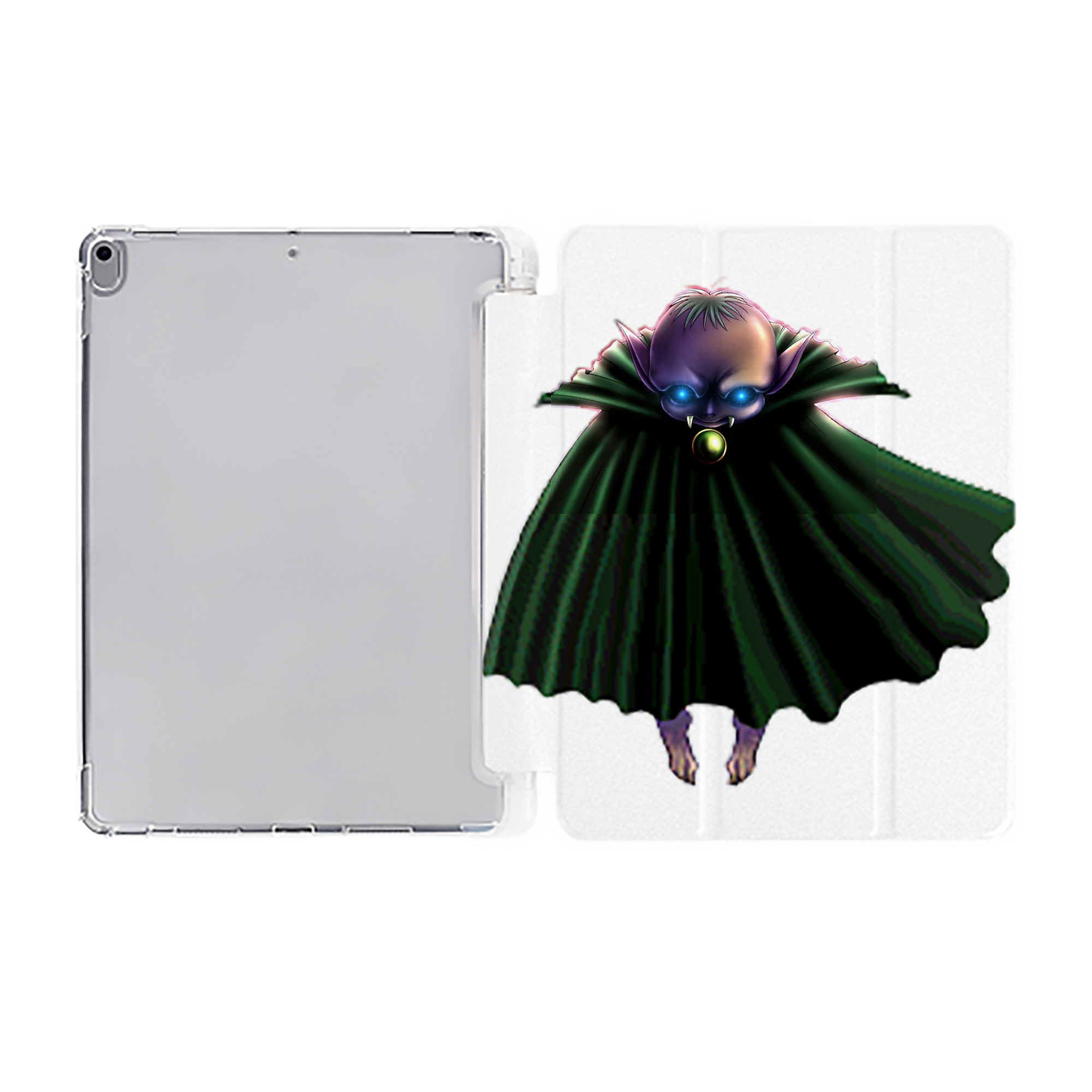 （画像用） 遊☆戯☆王 Yu-Gi-Oh! IPad ケース ペン収納付き 三つ折りスタンド PUレザー×シリコン 対応機種9.5/10.5/10.9インチ
